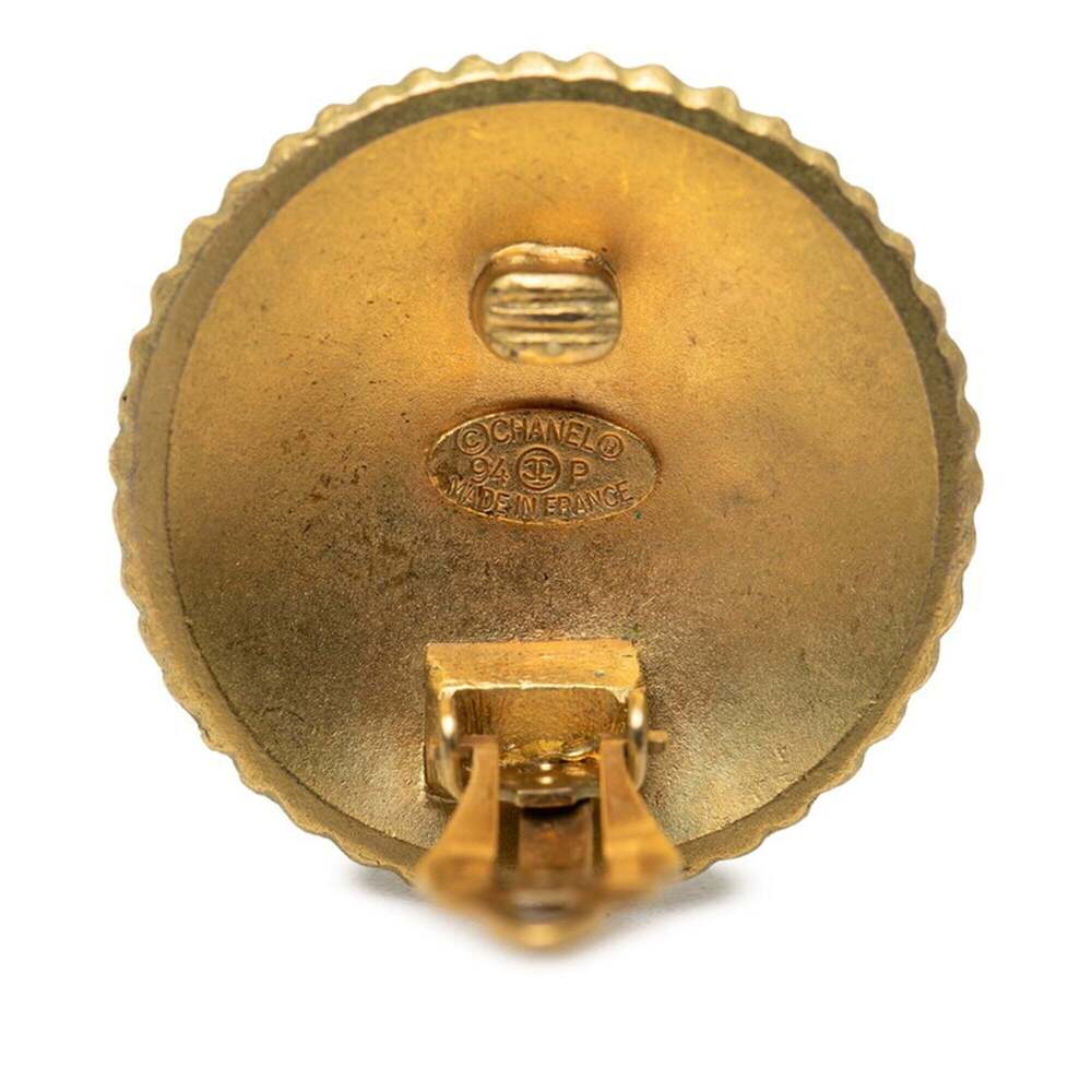 CHANEL Vintage Gold Earrings - Picture 3 of 3